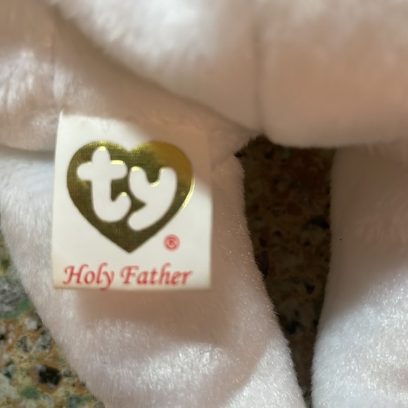 Retired TY beanie baby holy father John Paul II Bear - Picture 8 of 9